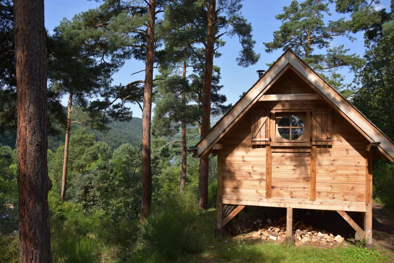 Cabane Lodge Domaine Du Lac Chambon Murol Dış mekan fotoğraf