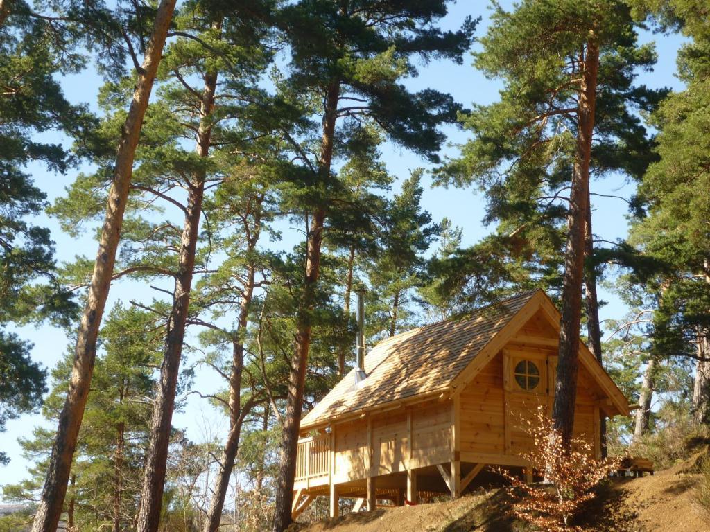 Cabane Lodge Domaine Du Lac Chambon Murol Oda fotoğraf
